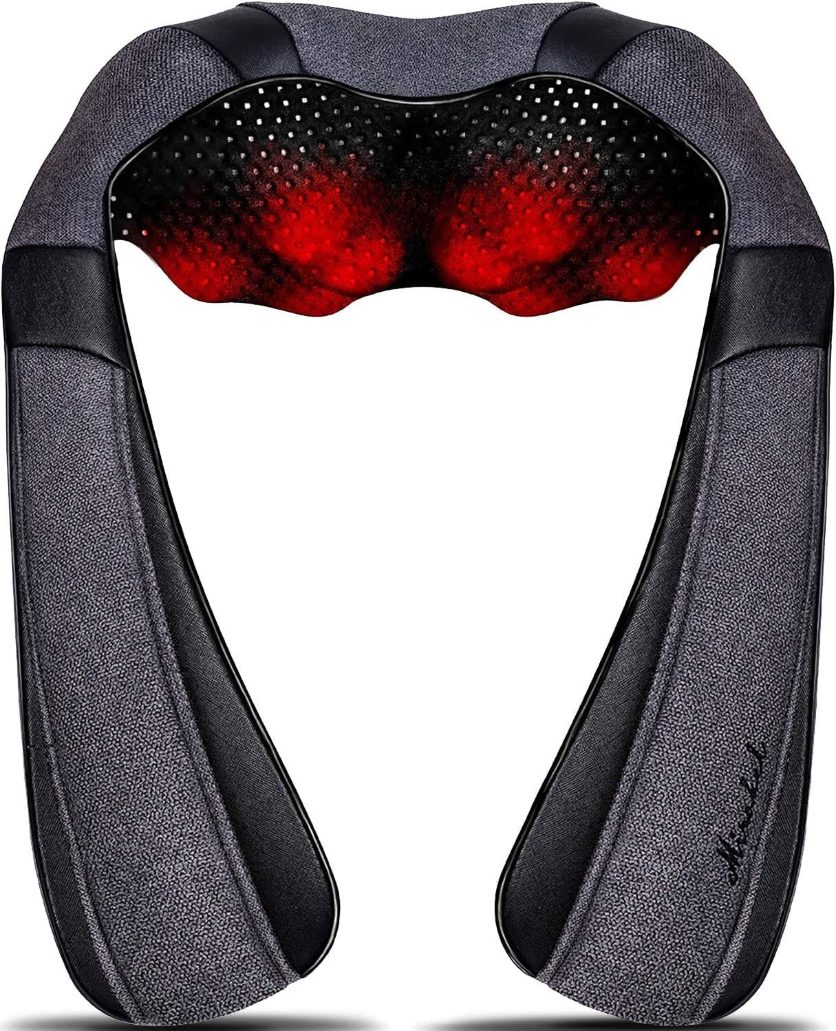 Massager with Heat - Deep Tissue Neck, Back & Shoulder Pain Relief - Ergonomic